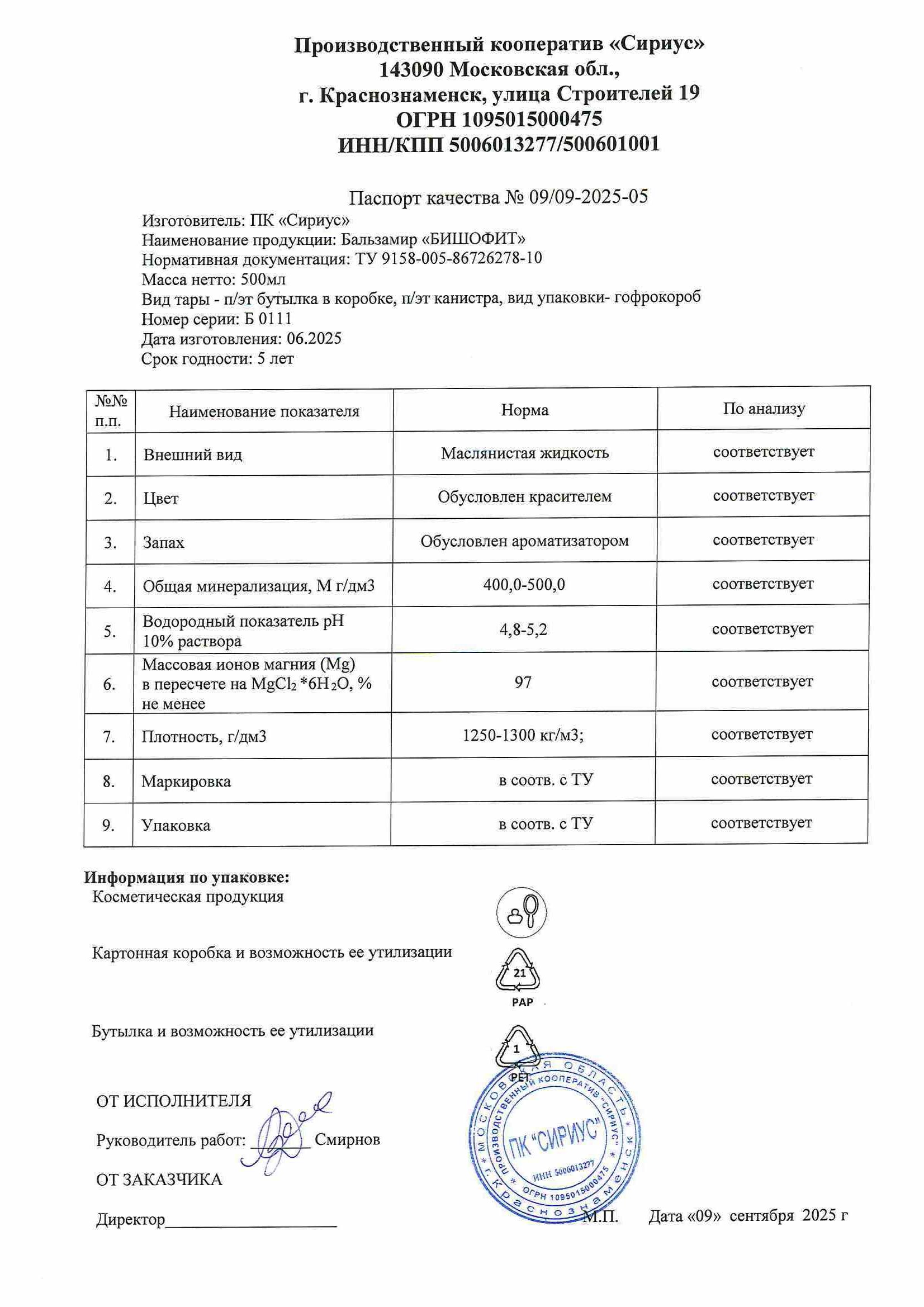 Паспорт №062025